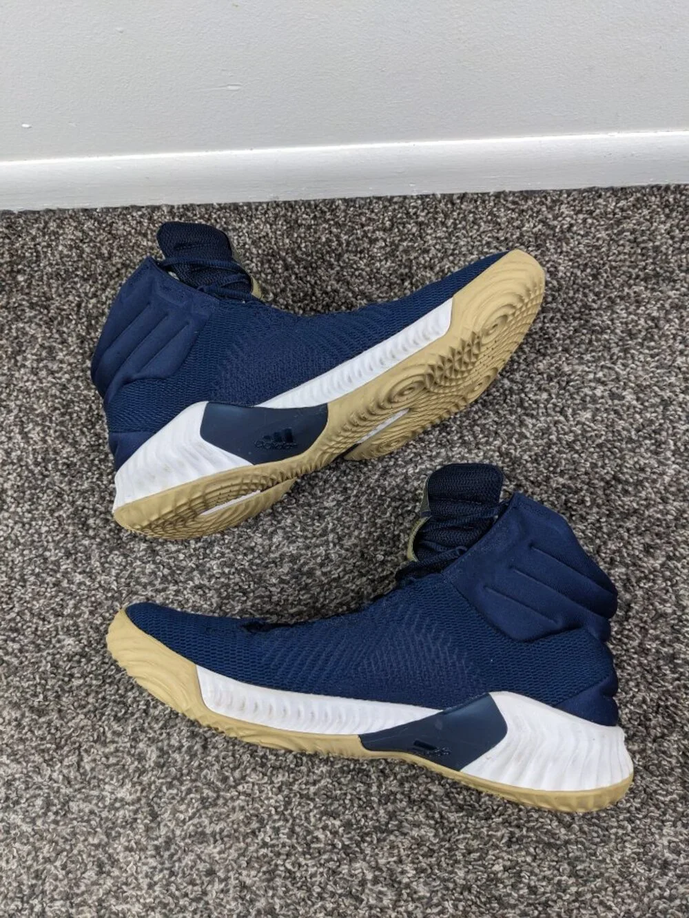 Adidas Pro Bounce 2018 Georgia Tech Basketball EF9674 Mens 11 Collegiate Navy